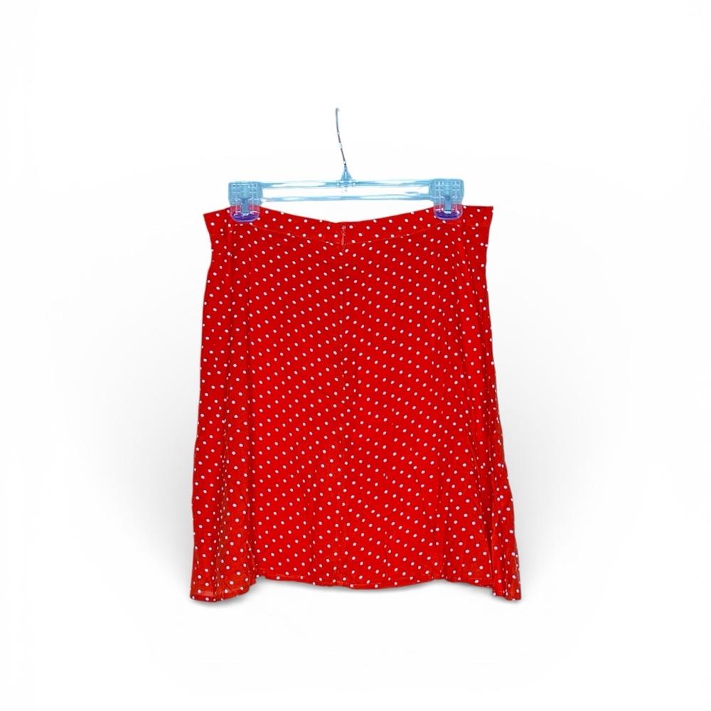 Red Mini Skirt L Polka Dot Love Sadie